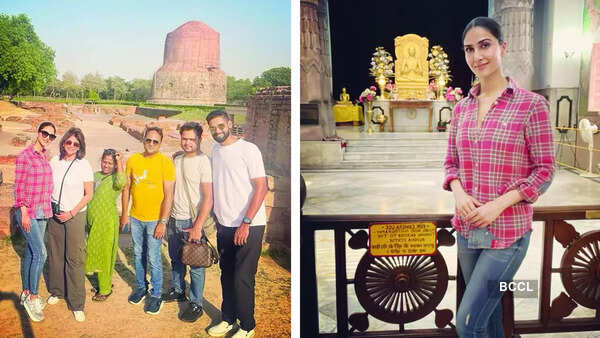 Vaani Kapoor while shooting in Varanasi recently (BCCL/ vaanikapoor)