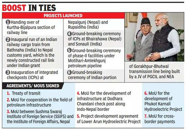 PM Narendra Modi to Prachanda; Will take India Nepal ties to Himalayan  heights | India News - Times of India
