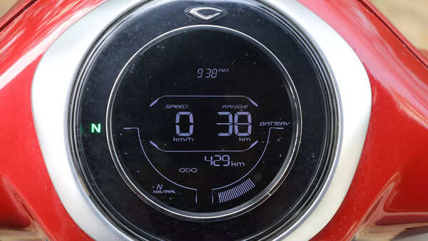 Bajaj Chetak EV instrument cluster
