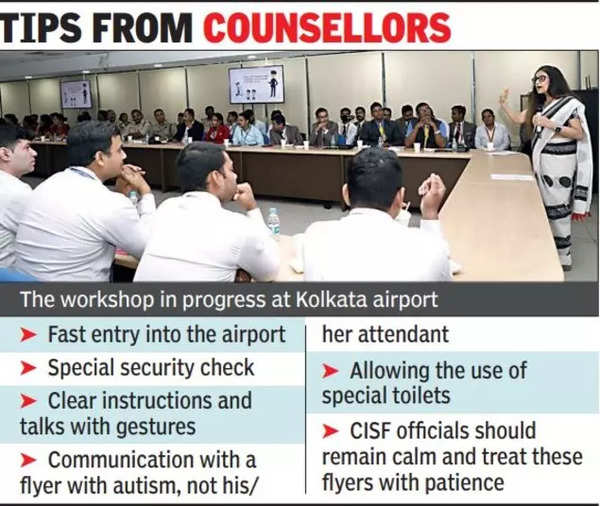 Flyers with special needs: Airport staff get lessons | Kolkata News – Times of India