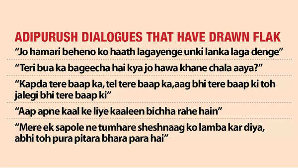 Adipurush to change controversial dialogues Hindi Movie News