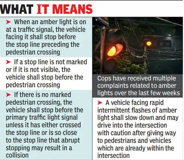 Cops Can Appeal Against Amber Light Confusion Kolkata News Times