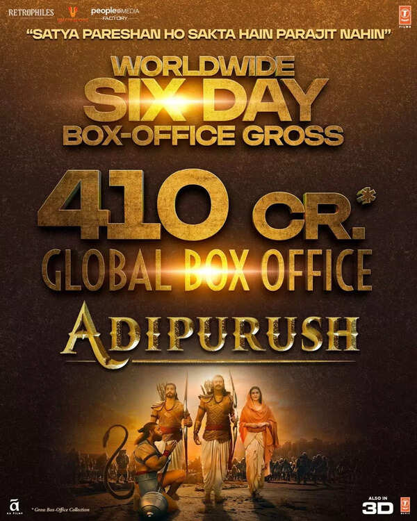 'Adipurush' Box-office collections Day 6