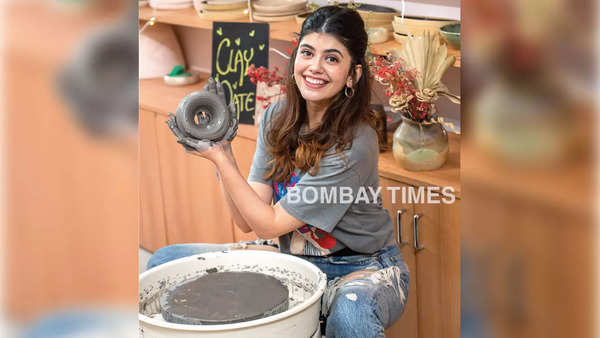 Exclusive Pics! Sanjana Sanghi Tries Her Hand At Pottery, Says It’s ...