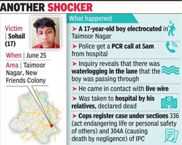 Teen electrocuted in Delhi