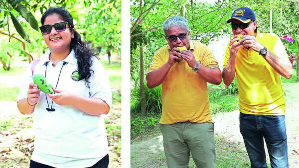 (L) Ananya Malhotra (R) Amar Habibullah and Mickey Kohli