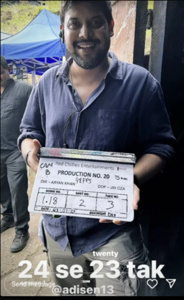 Aryan Khan's directorial web-series goes on floors, a pic from the set ...