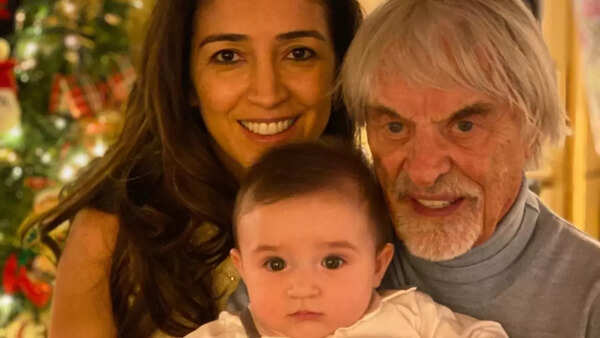 Bernie Ecclestone and Fabiana Flosi