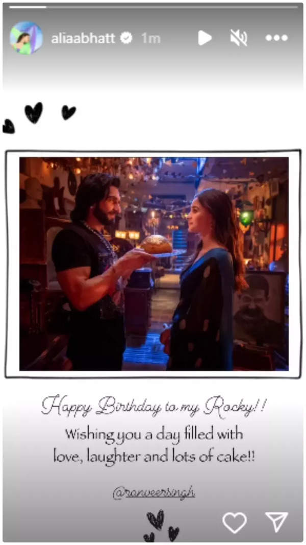 Ranveer Singh takes to his Instagram stories to thank everyone who wished  him a happy birthday