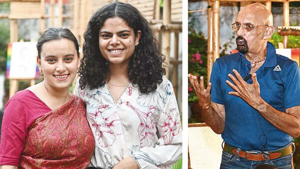 (L) Fatima Juned and Kirti Sharma (R) Neil Biswas