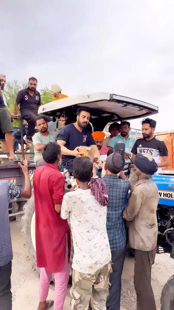 Gavie Chahal in tractor