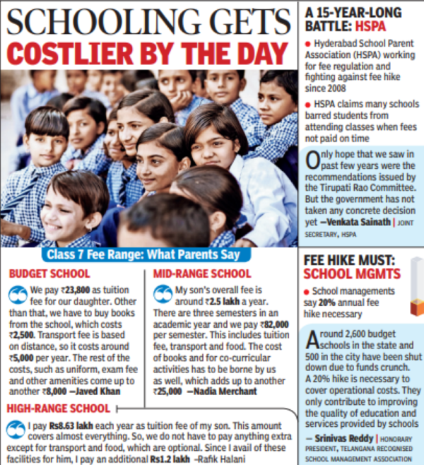 Parents Cut Back On Other Bills To Pay Kids' Fee | Hyderabad News ...