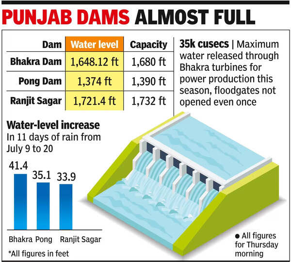 Punjab Water Resources Dept Pegs Losses At ₹90 Crore Chandigarh News Times of India