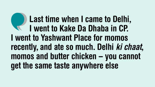 Nandish talks about his love for Delhi's food