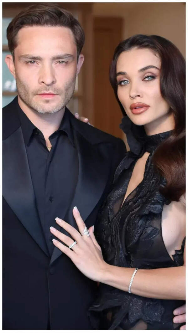 Ed Westwick and Amy Jackson