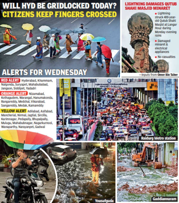 Wfh: Rain log out: WFH & staggered timings check in in Hyderabad ...
