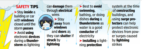 How to stay safe when lightning strikes | Nagpur News - Times of India