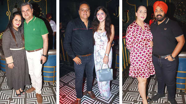 (L) Priya and Gaurav Dhawan (C) Rakesh and Mani Rajpal (R) Ravneet and Harpreet Singh
