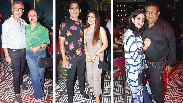 (L) Sandeep and Anjali Hemmani (C) Sachin and Kriti Makhija (R) Sakshi and Dharmendra Advani
