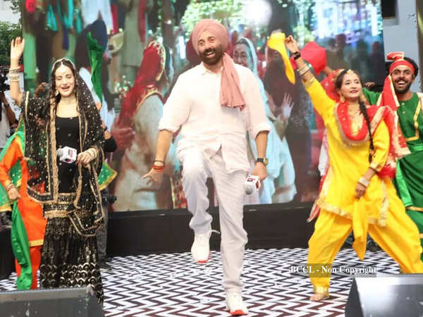 Sunny Deol and Ameesha Patel visit Hawa Mahal in Jaipur | Hindi Movie ...