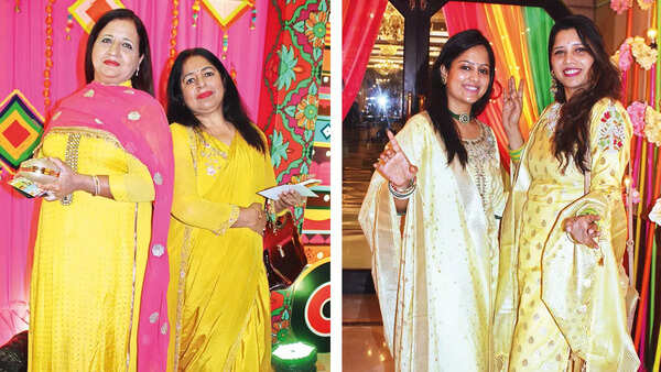 (L) Kiran and Pooja (R) Komal and Swati