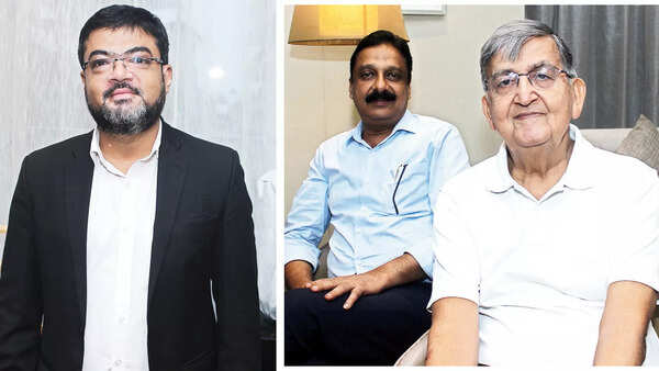 (L) Anam Alvi (R) Ashish Srivastav and MA Khan