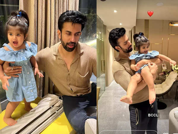 Charu Asopa posts pictures of ex-husband Rajeev Sen with daughter Ziana ...