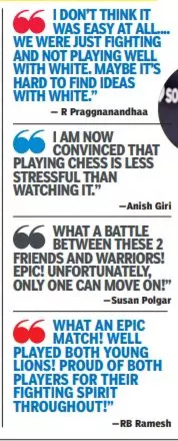 What A Performance: Viswanathan Anand's Special Praise For R Praggnanandhaa  On Historic Chess World Cup Final Entry