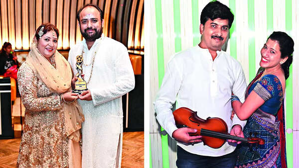 (L) Anshu and Rana Bhatnagar (R) Gaurav and Kokil Agrawal