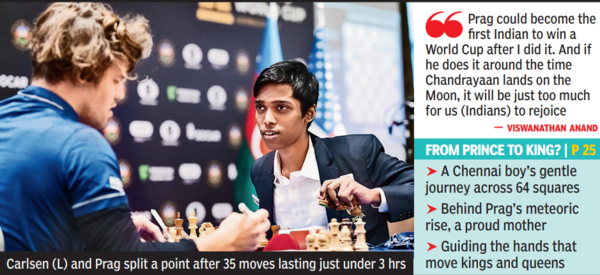 Magnus Carlsen Clinches First FIDE World Cup Title After Intense Battle  Against Praggnanandhaa