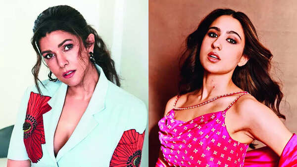 (L) Nimrat Kaur (R) Sara Ali Khan