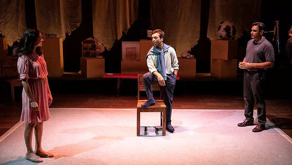 The play has themes of questioning and confessing, and humour is often bittersweet