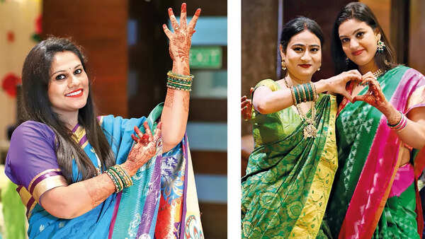 (L) Ankita Mishra (R) Poonam and Krinshangi