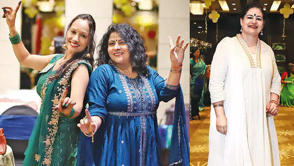 (L) Nisha and Shivi Shah (R) Pallavi Fauzdar