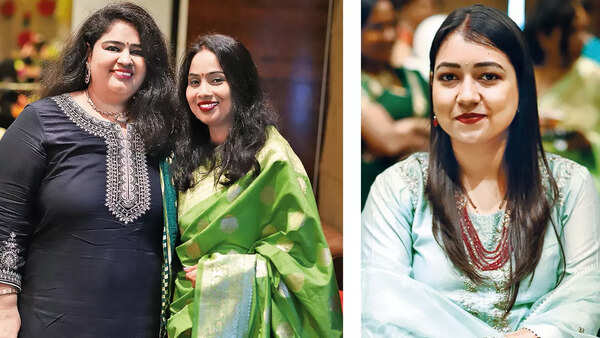 (L) Poornima and Dipti (R) Yashika