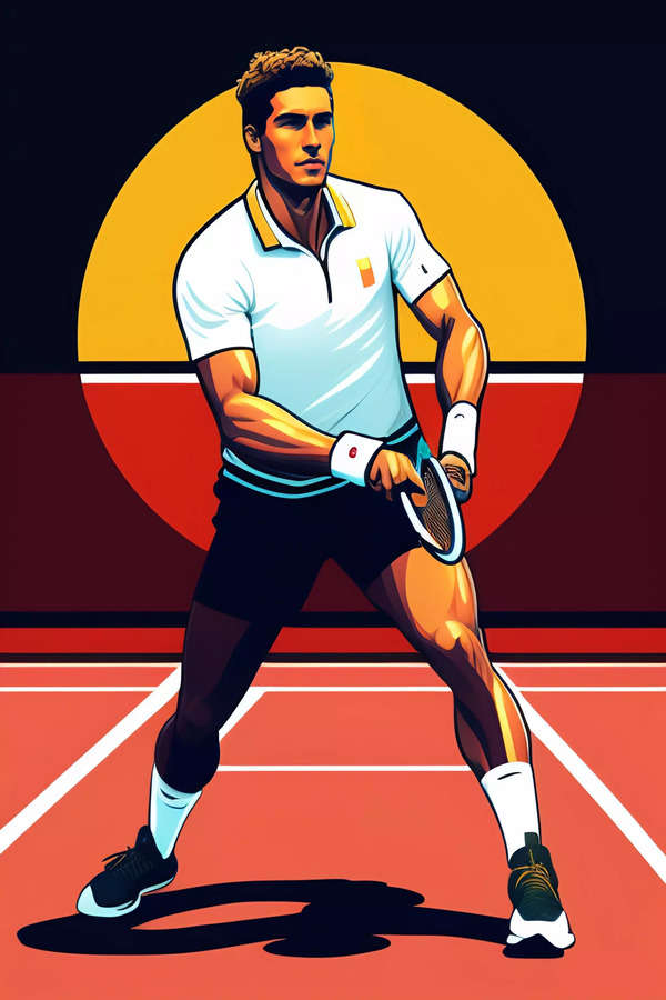 tennis player as a hero