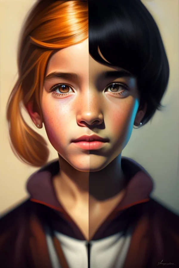Lexica - Create a realistic anime-style portrait of a young