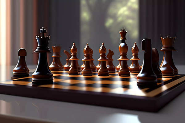 Kolkata, India. 06th Sep, 2023. Indian chess player Vidit Gujrathi seen  playing against Indian chess player Arjun Erigaisi at the TATA Steel Chess  India competition 2023 in Bhasa Bhavan. (Photo by Dipayan