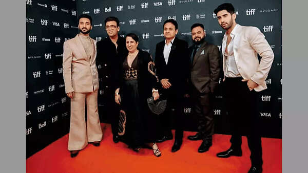 Karan Johar and Guneet Monga at TIFF
