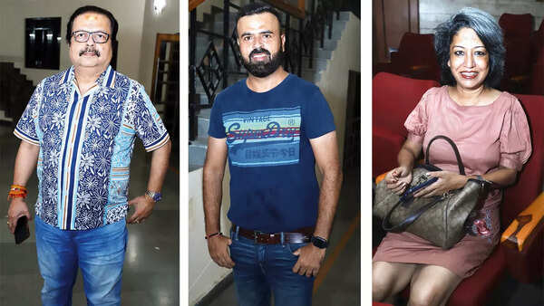 (L) Abhijit Sarkar (C) Ali Hamid Zaidi (R) Anupama