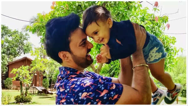 Micckie with his daughter Nayeesha