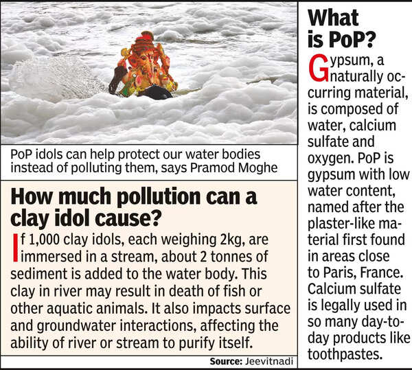 Are clay Ganesha idols more harmful than PoP for our rivers?