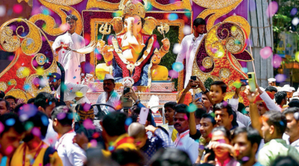 Bappa comes home amid cheer, grand display of devotion in city