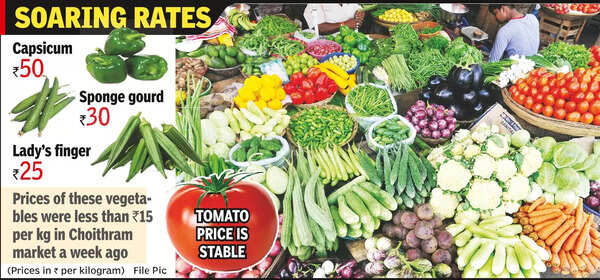 Vegetable prices up as rain leaves farms waterlogged