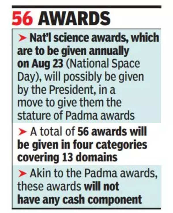 National Science Award Government announces new set of national awards