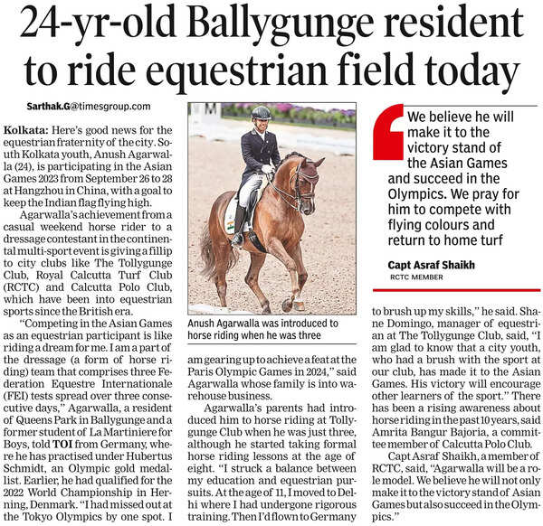 Asian Games podium finish for Ballygunge boy