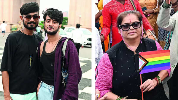 (L) Abhay and Adi (R) Anita Agarwal