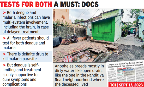 Kolkata: 68-yr-old loses 9-day fight against dengue-malaria cross-infection | Kolkata News – Times of India