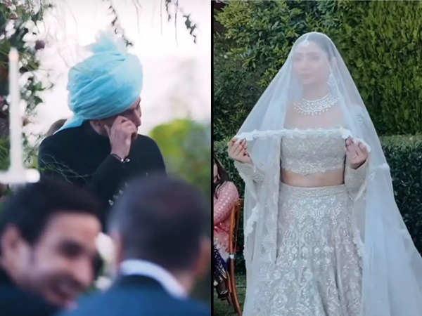 Pakistani actress Mahira Khan ties the knot for second time, stuns in a  pastel lehenga | - Times of India