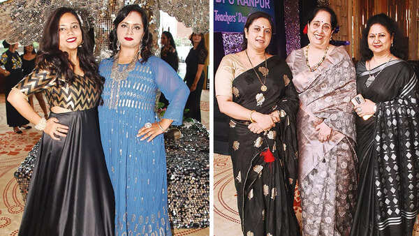 (L) Anupriya Agrwal and Jaya Sharma (R) Jayanti Mitra, Rachna Mohotra and Shilpa Manish